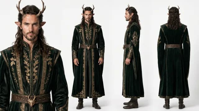 Character design of a male Deer Clan guest attending the gathering