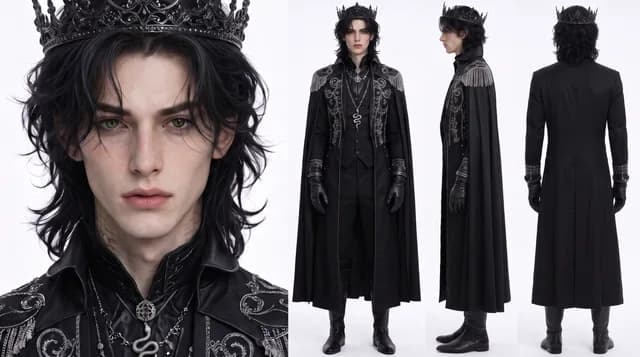 Costume design for Draven's formal wedding attire