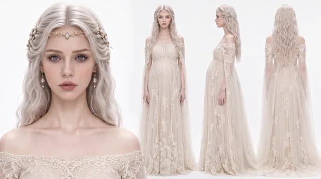 Costume design for Vivian's comfortable pregnancy dress