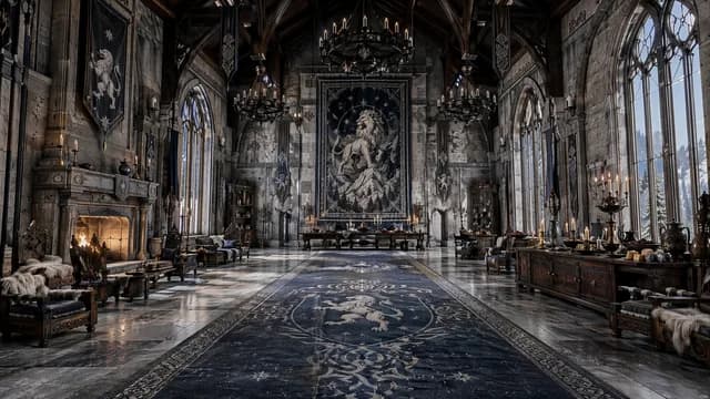 Grand interior environment concept for the White Lion Castle hall