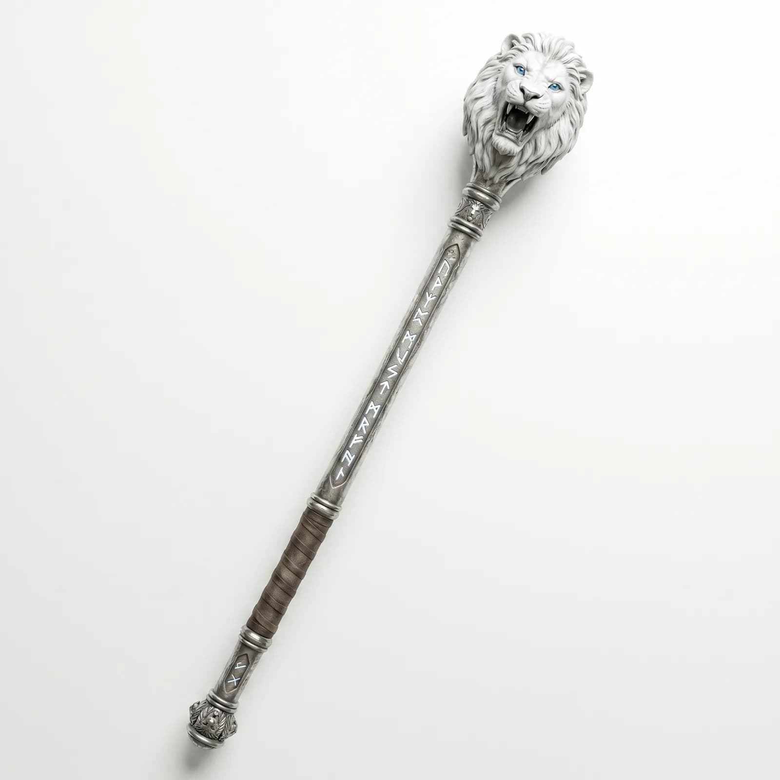 Prop design of the matriarch's engraved silver cane