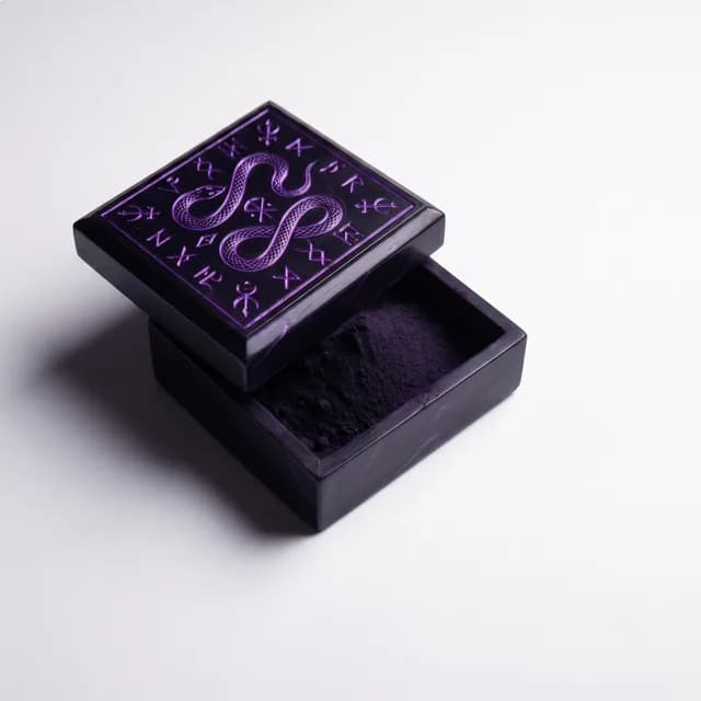 Spice-container prop prepared for a dark-magic ritual